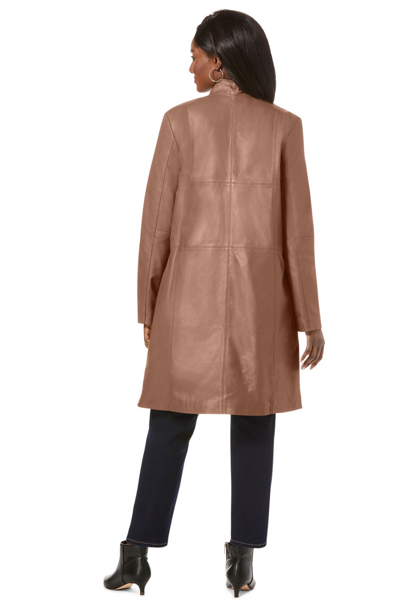 Leather Swing Coat image number 2