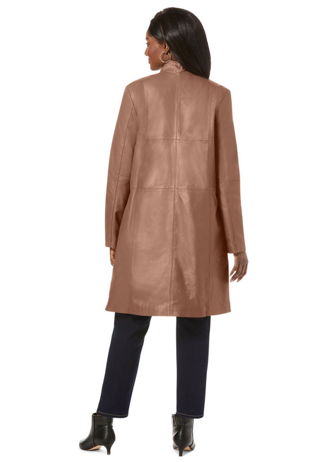 Leather Swing Coat image number 2