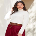 Cotton Cashmere Turtleneck image number null