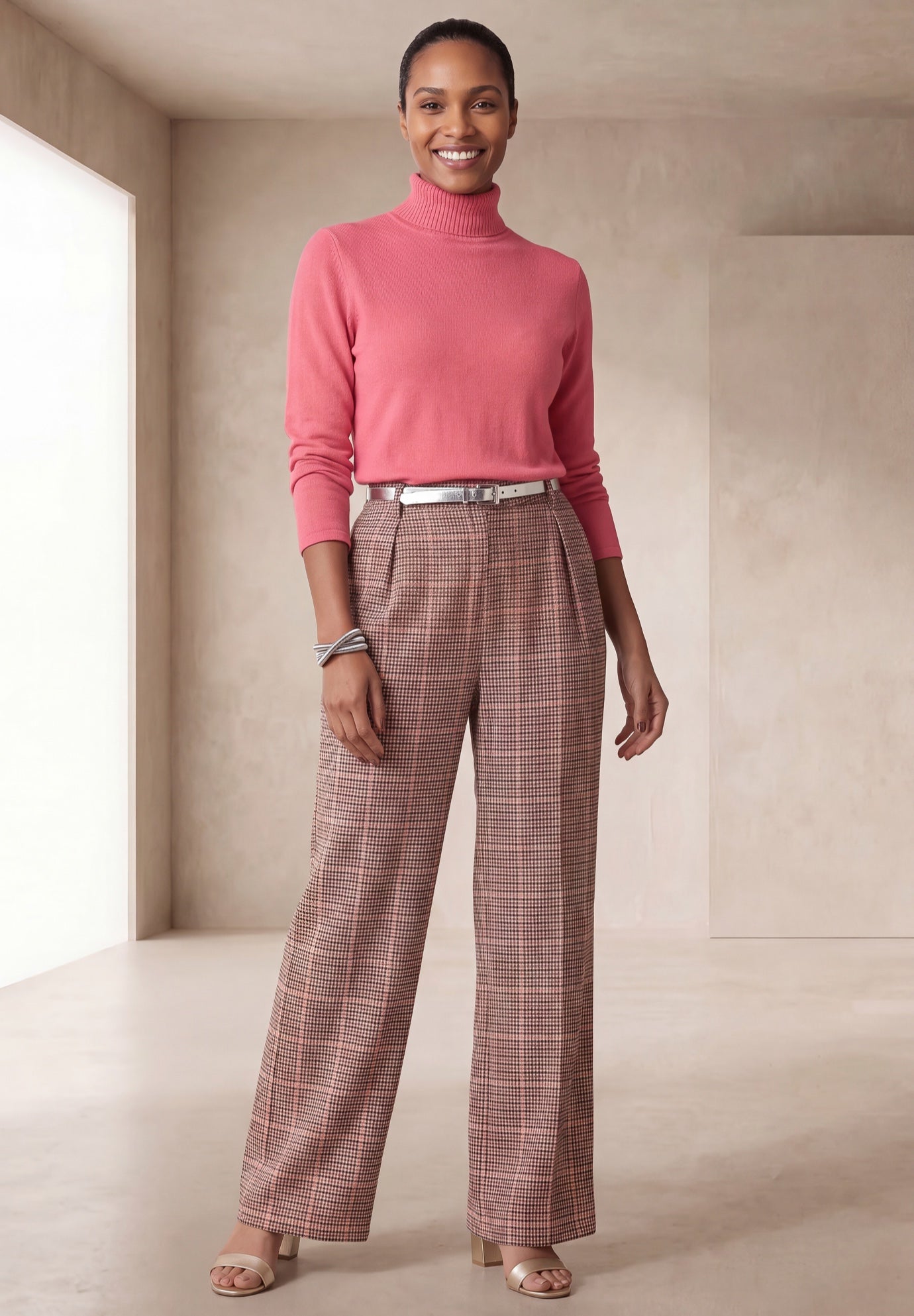 Bi-Stretch Wide Leg Pant image number 0