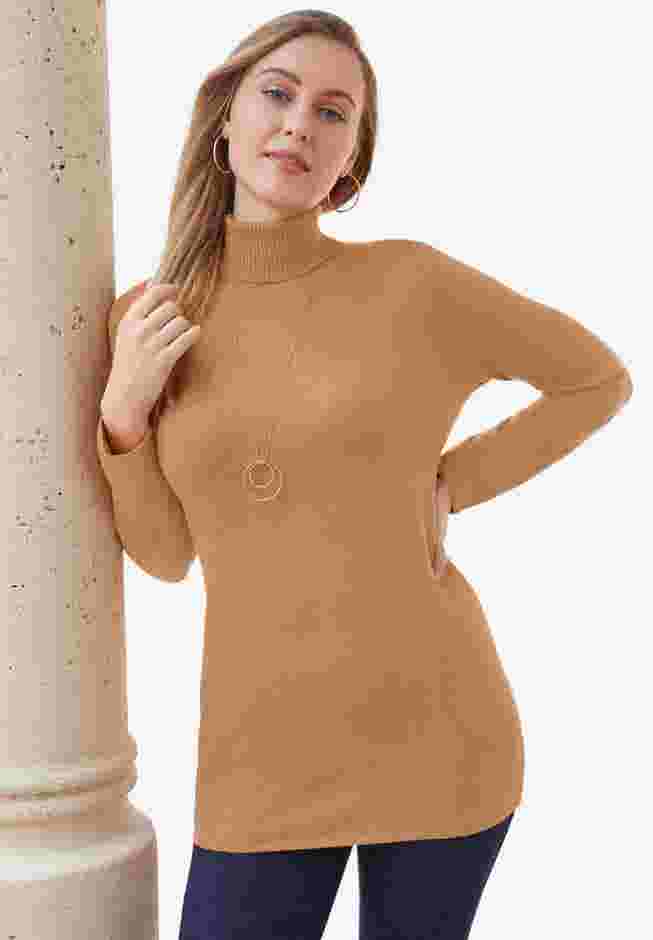 Cotton Cashmere Turtleneck image number 1