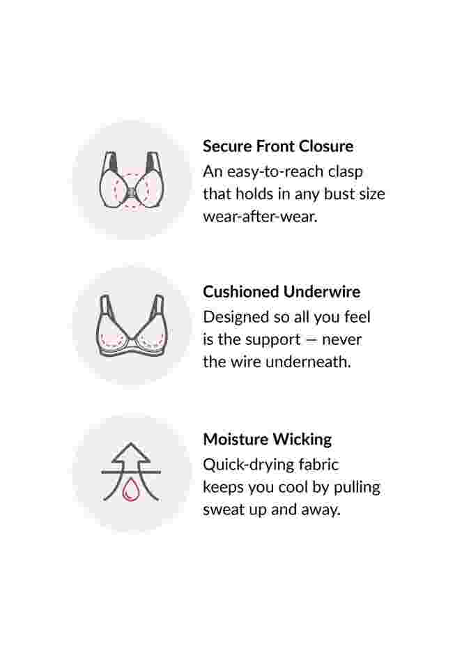Wonderwire® Front-Close Underwire Bra 1245 image number 6
