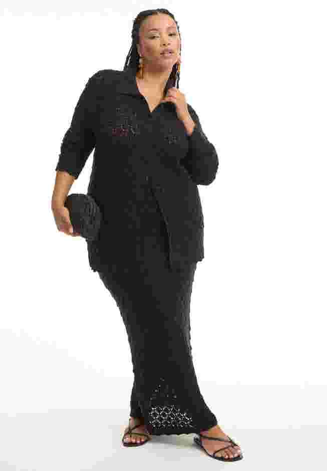 Crochet Button Down Shirt image number 0