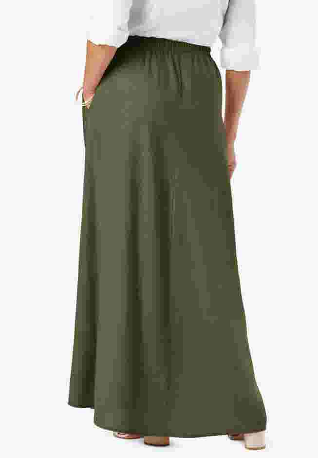 Linen Maxi Skirt image number 1