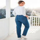 Perfect All-Cotton Back-Elastic Denim Jeans image number null