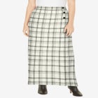 Side-Button Wool Skirt image number null
