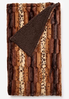 Faux Fur Animal Print Blanket