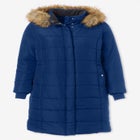 Plus Size Knee Length Puffer Coat image number 4