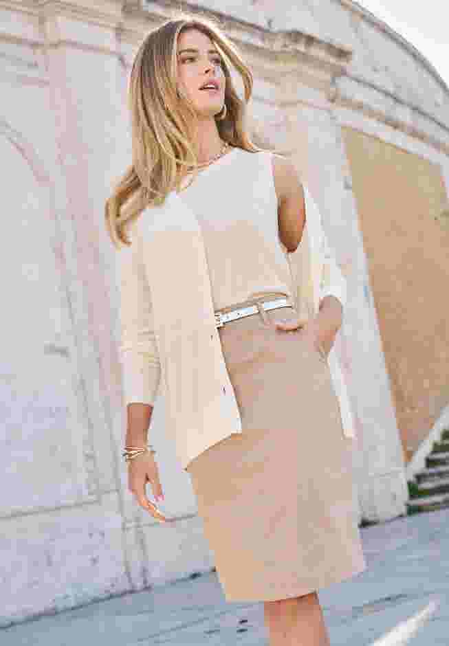 Stretch Cotton Chino Skirt image number 0