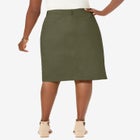 Stretch Cotton Chino Skirt image number null