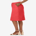 Stretch Cotton Chino Skirt image number null