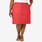 Stretch Cotton Chino Skirt image number null