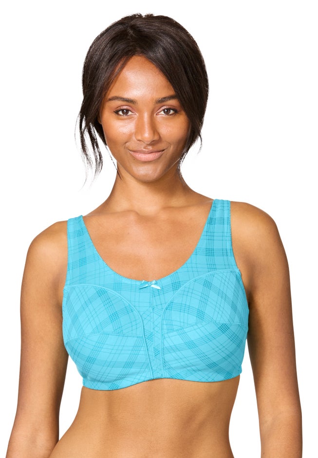 Cotton Back-Close Wireless Bra image number 5
