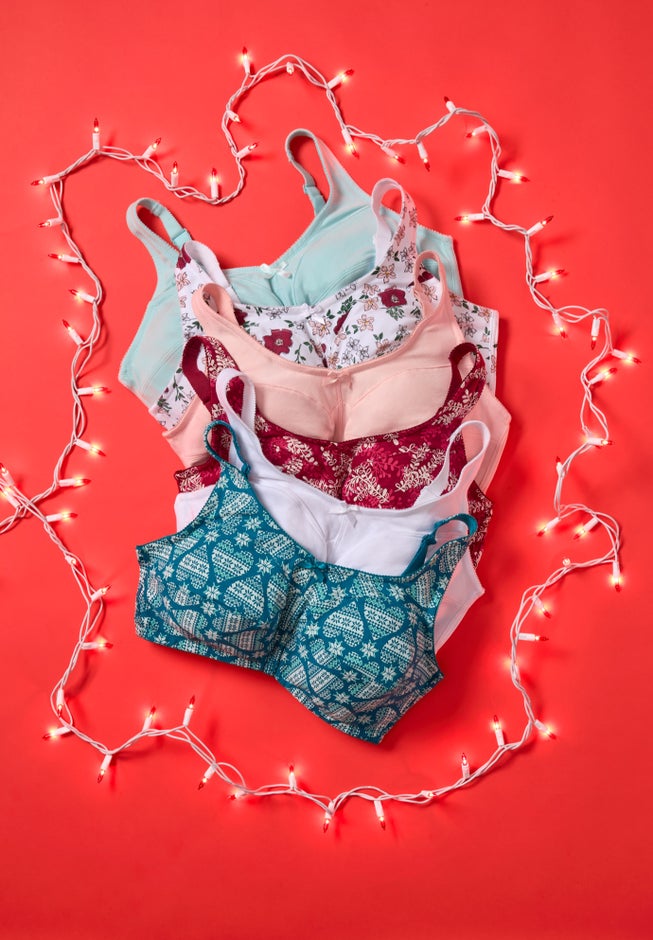 Cotton Back-Close Wireless Bra image number 11