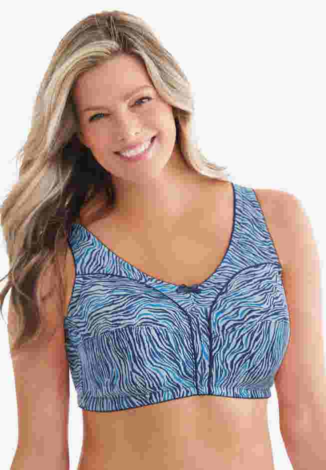 Cotton Back-Close Wireless Bra image number 0