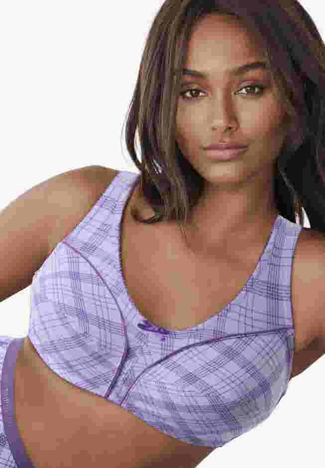 Cotton Back-Close Wireless Bra image number 0