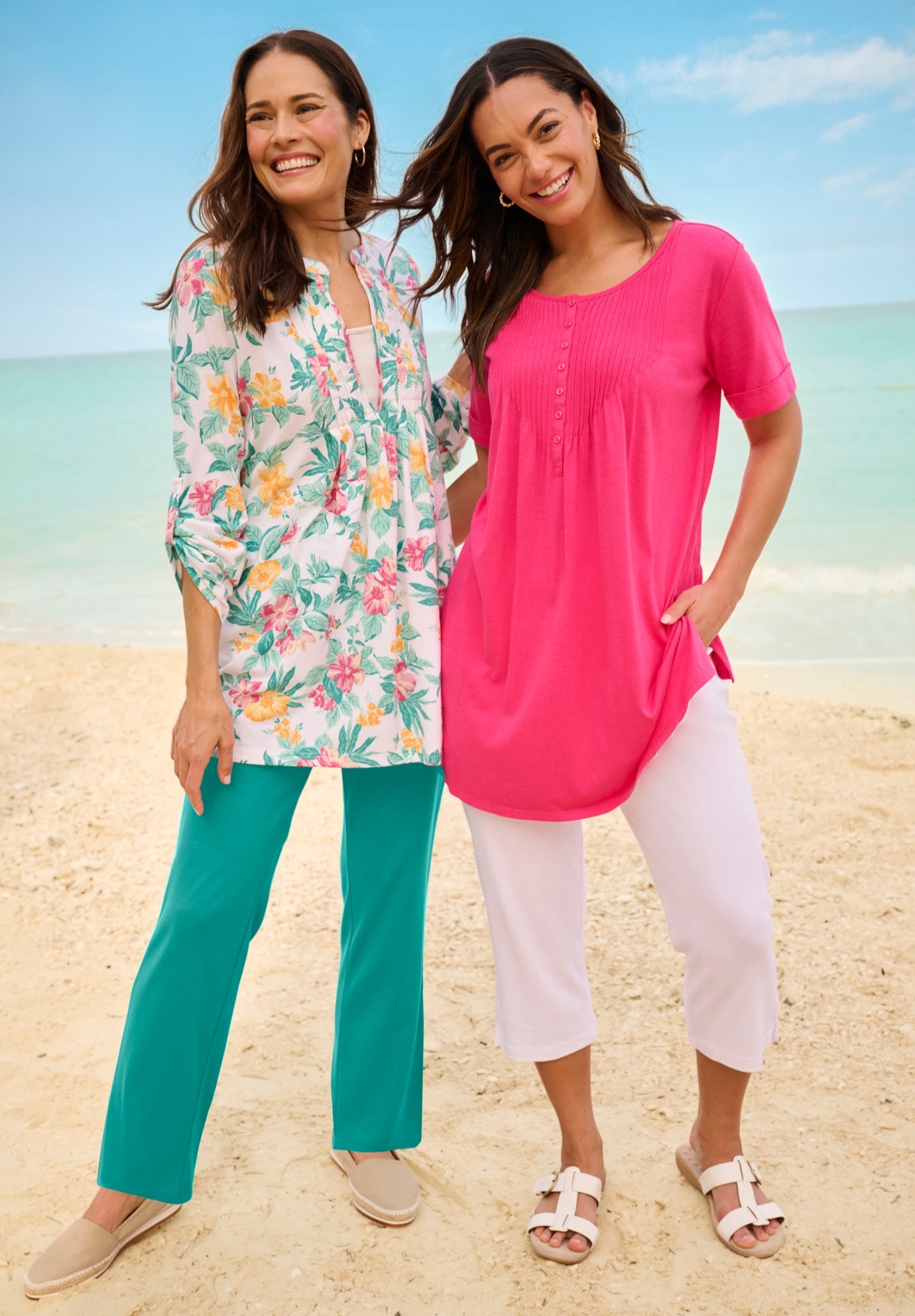 7-Day Straight-Leg Elastic-Waist Stretchy Knit Pant image number 6