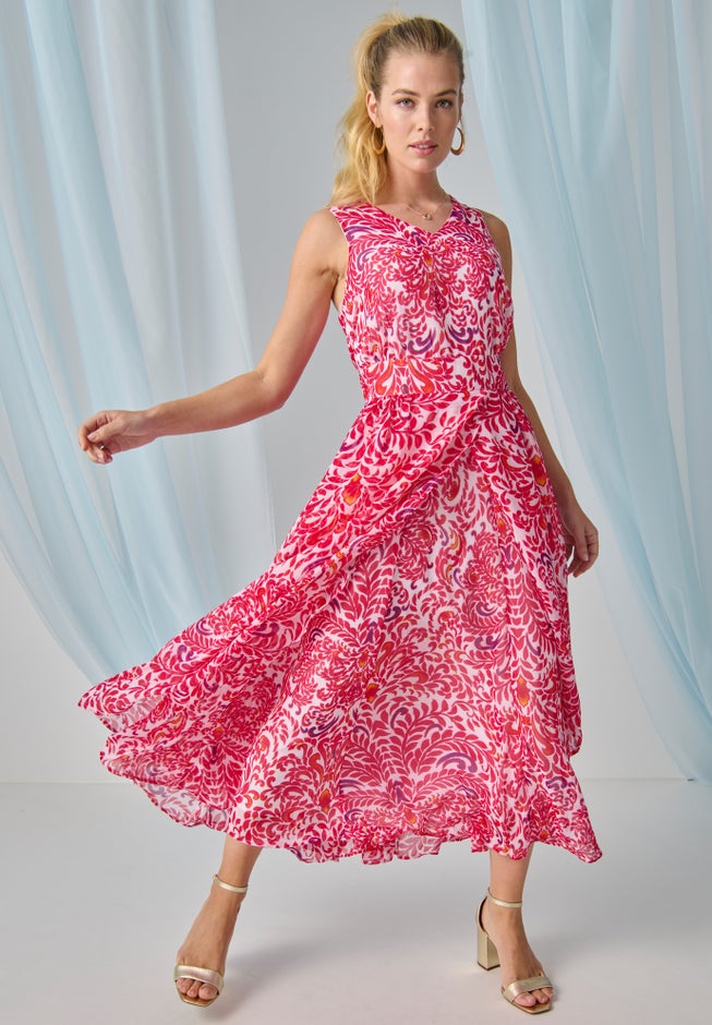 Georgette Flyaway Maxi Dress image number 1