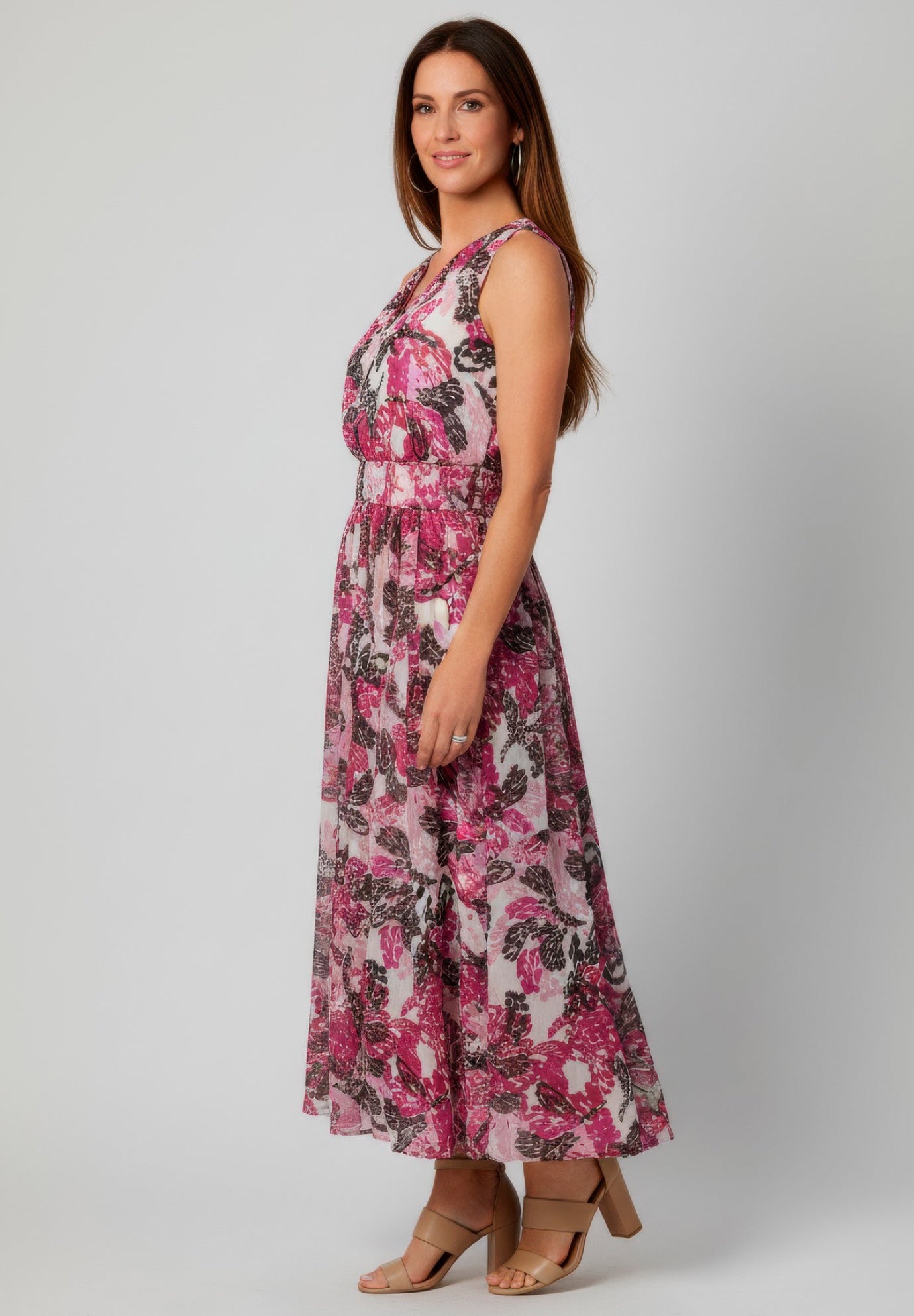 Georgette Flyaway Maxi Dress image number 2
