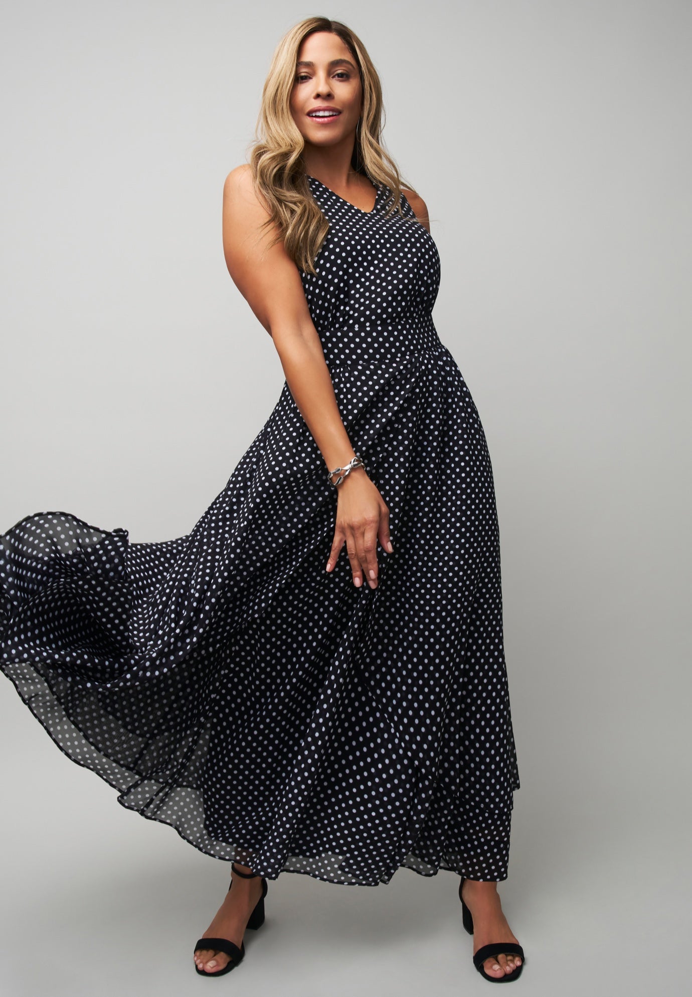 Georgette Flyaway Maxi Dress image number 0