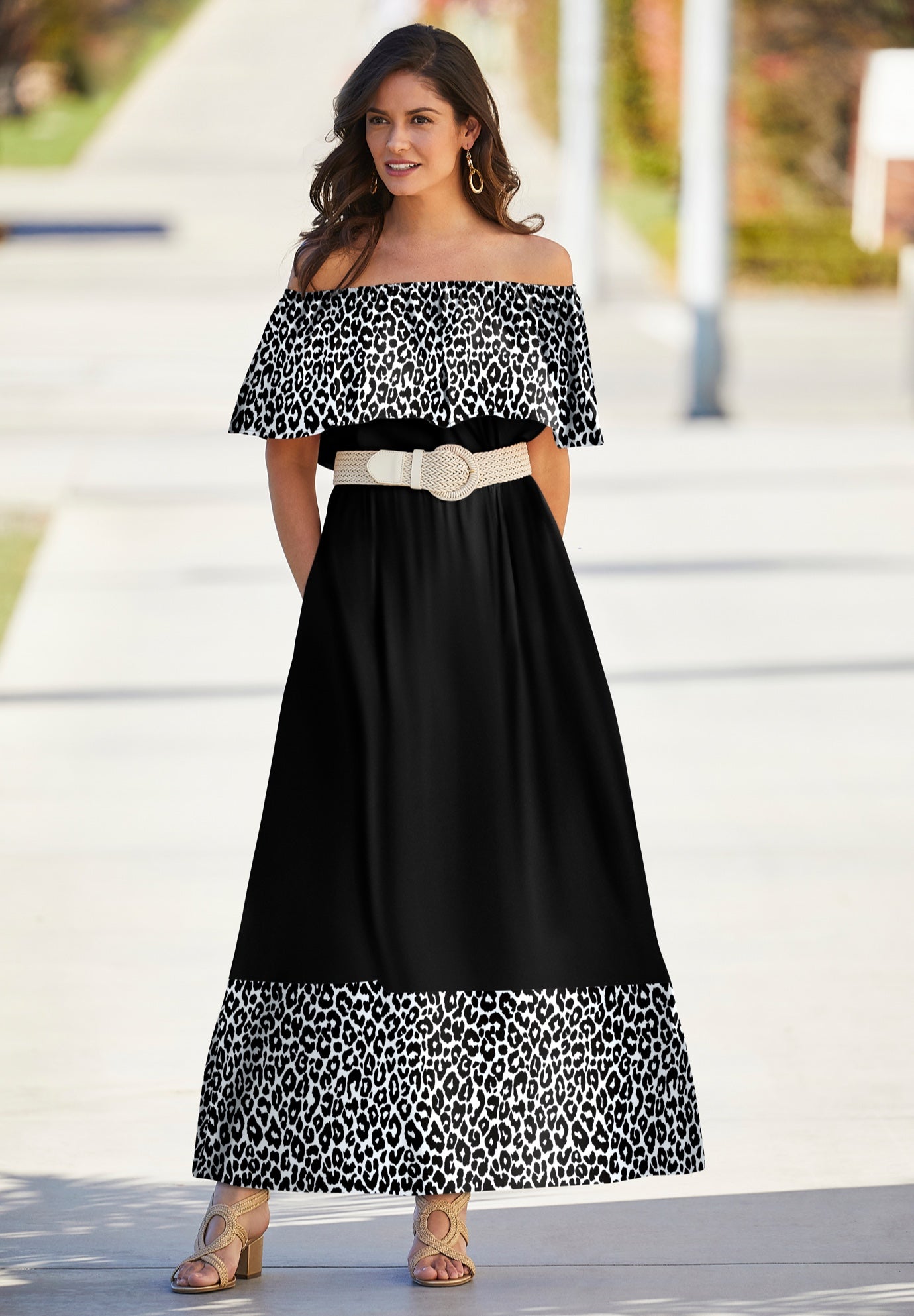 Off-The-Shoulder Maxi Dress image number 0