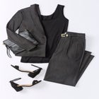 Slubbed Denim Blazer image number null