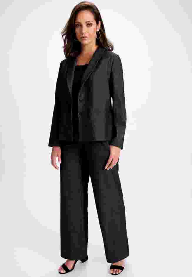 Slubbed Denim Blazer image number 4