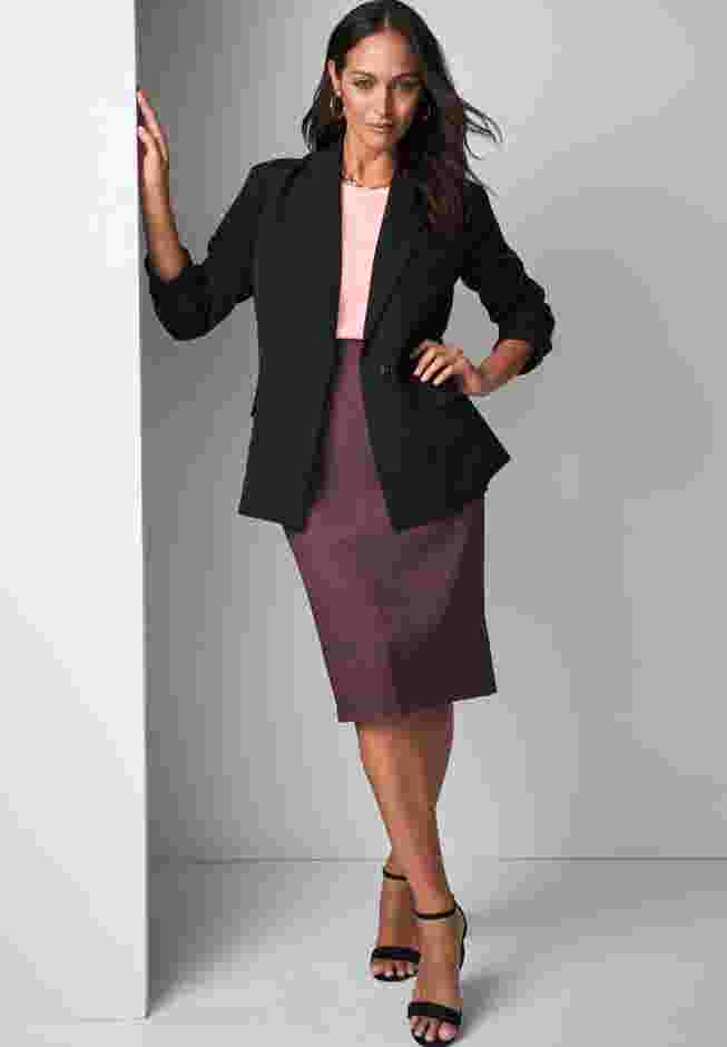 Bi-Stretch Shaped Blazer image number 0
