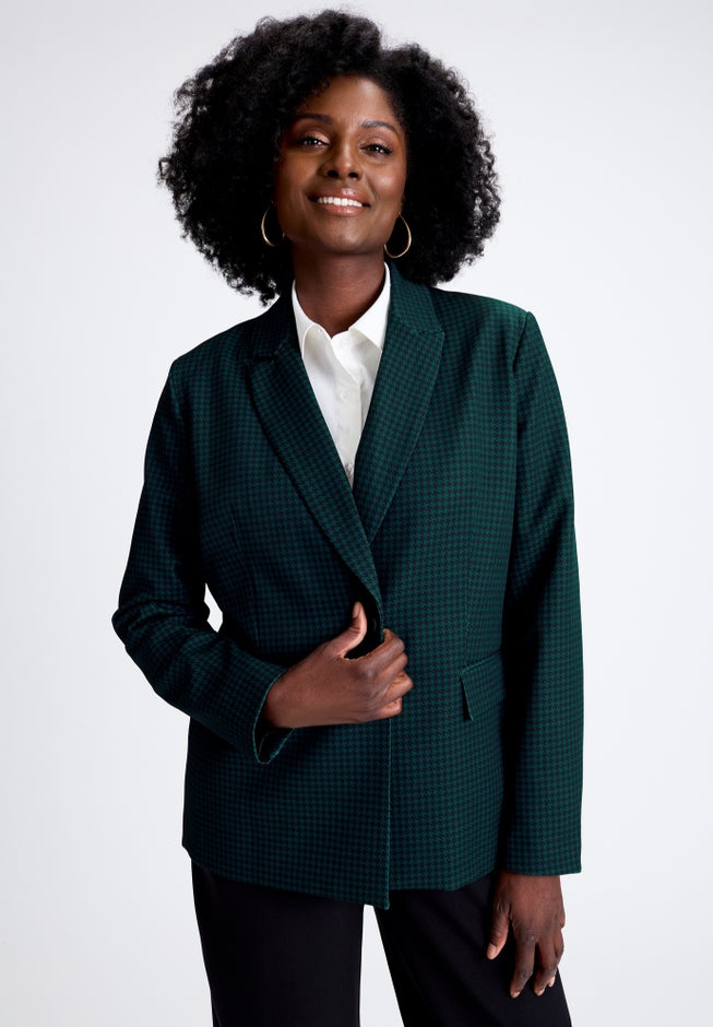 Bi-Stretch Shaped Blazer image number 1