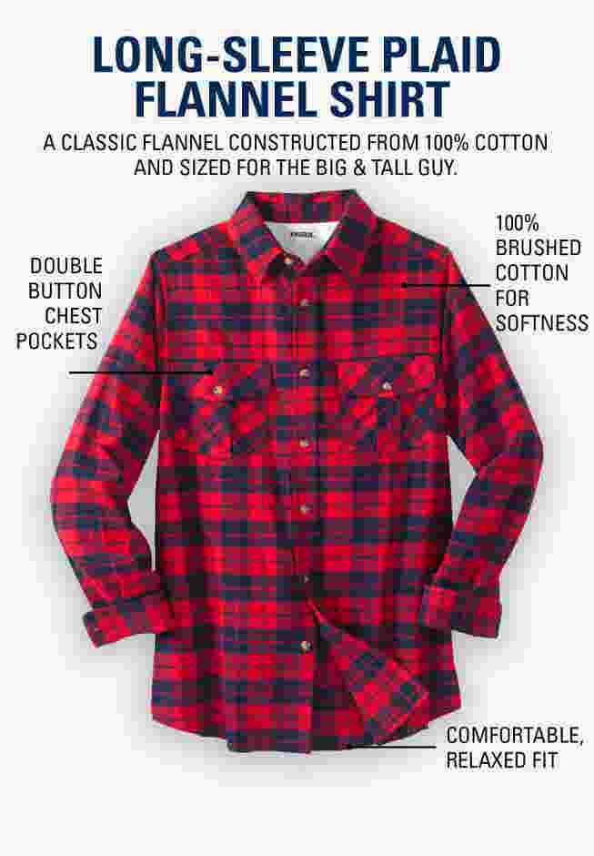 Signature Plaid Flannel Shirt image number 7