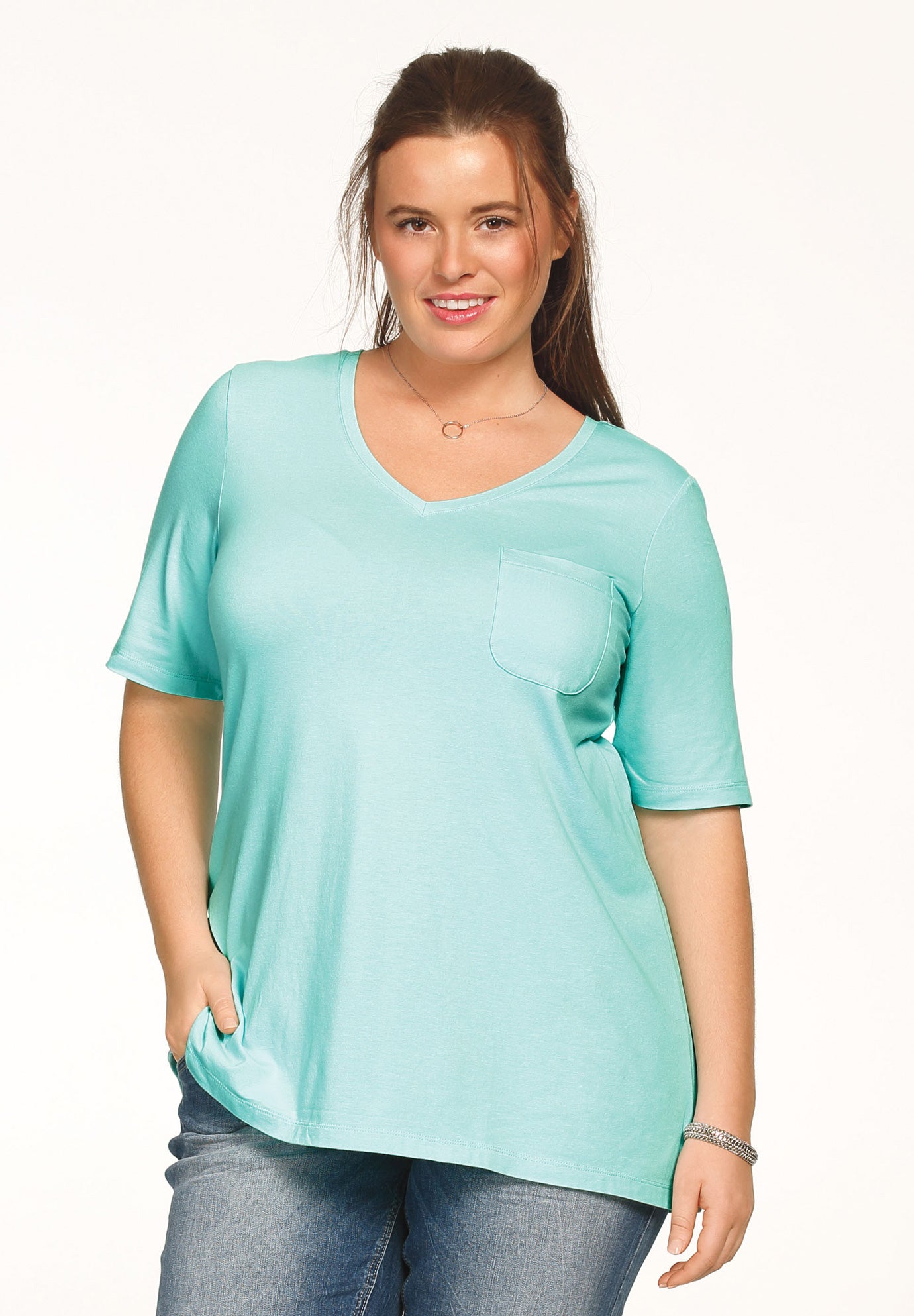 V-neck A-line Tunic image number 2