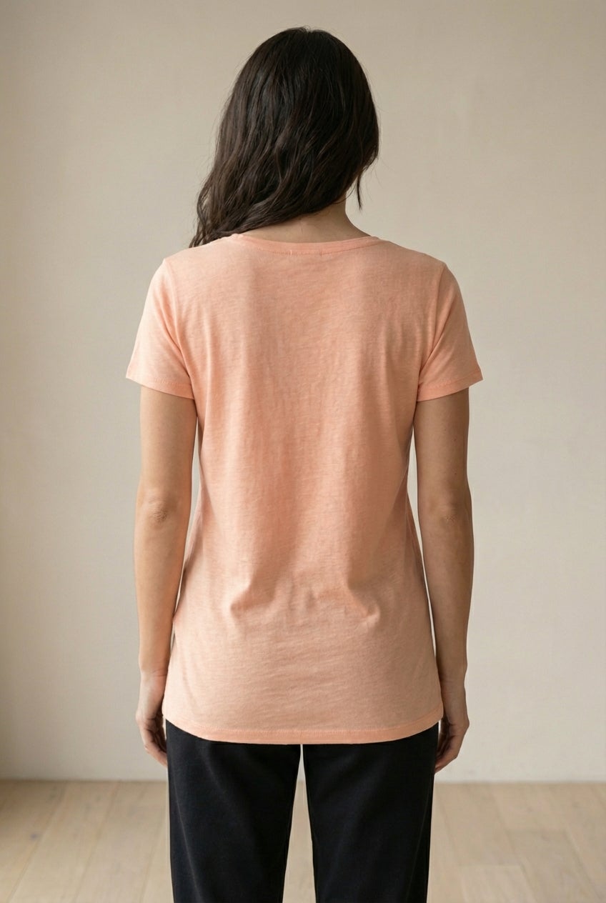 100% Cotton Scoopneck Short Sleeve Graphic Tee image number 1