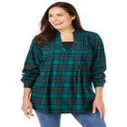 Flannel Tunic With Layered Look image number null