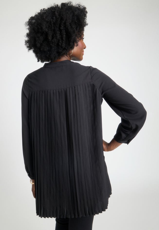 Pleated Back Georgette Tunic image number null