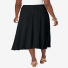 Button-Front Gauze Midi Skirt image number null