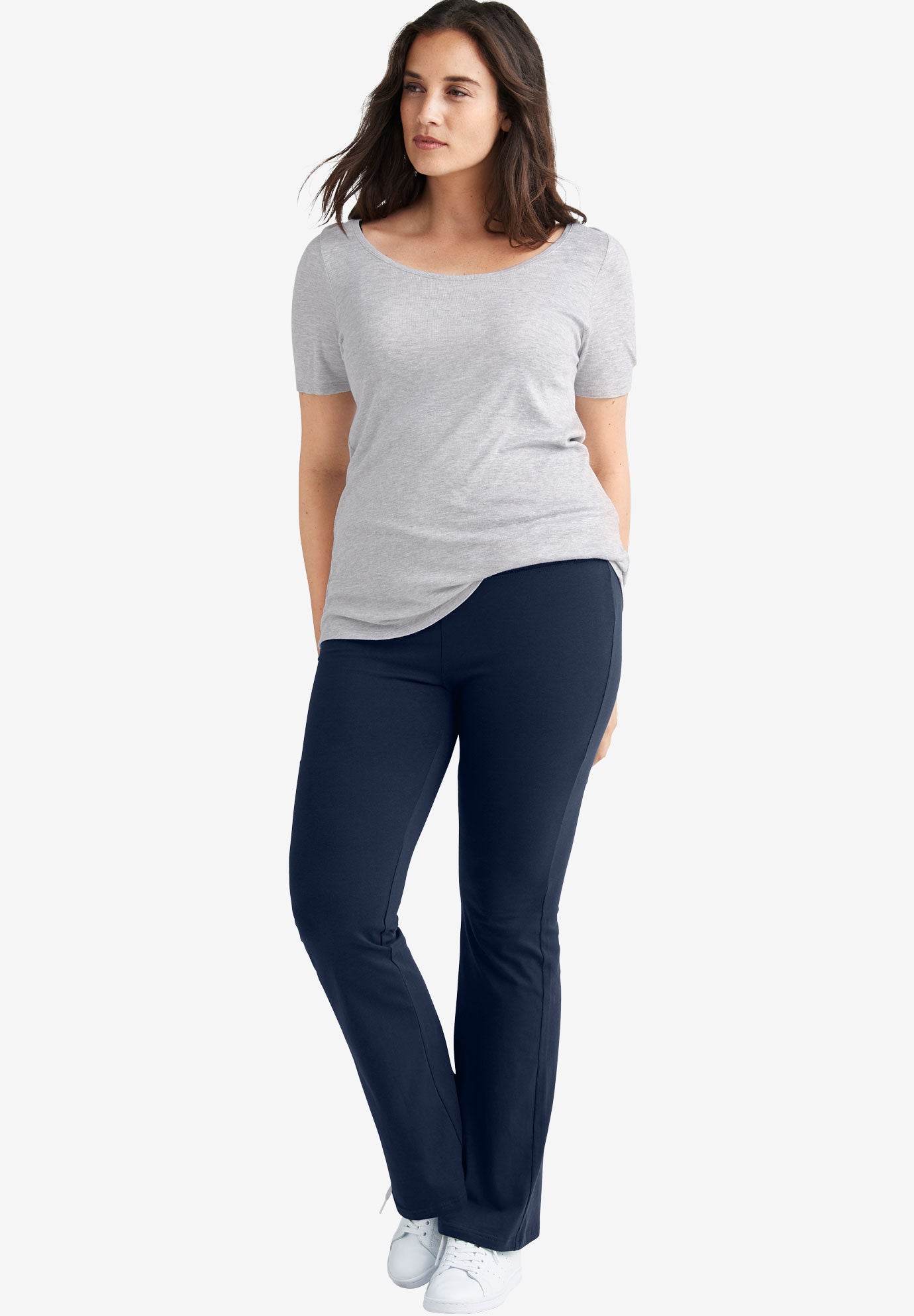 Stretch Knit Bootcut Leggings image number 0