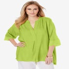 Hi-Low Linen Tunic image number null