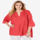 Hi-Low Linen Tunic image number null