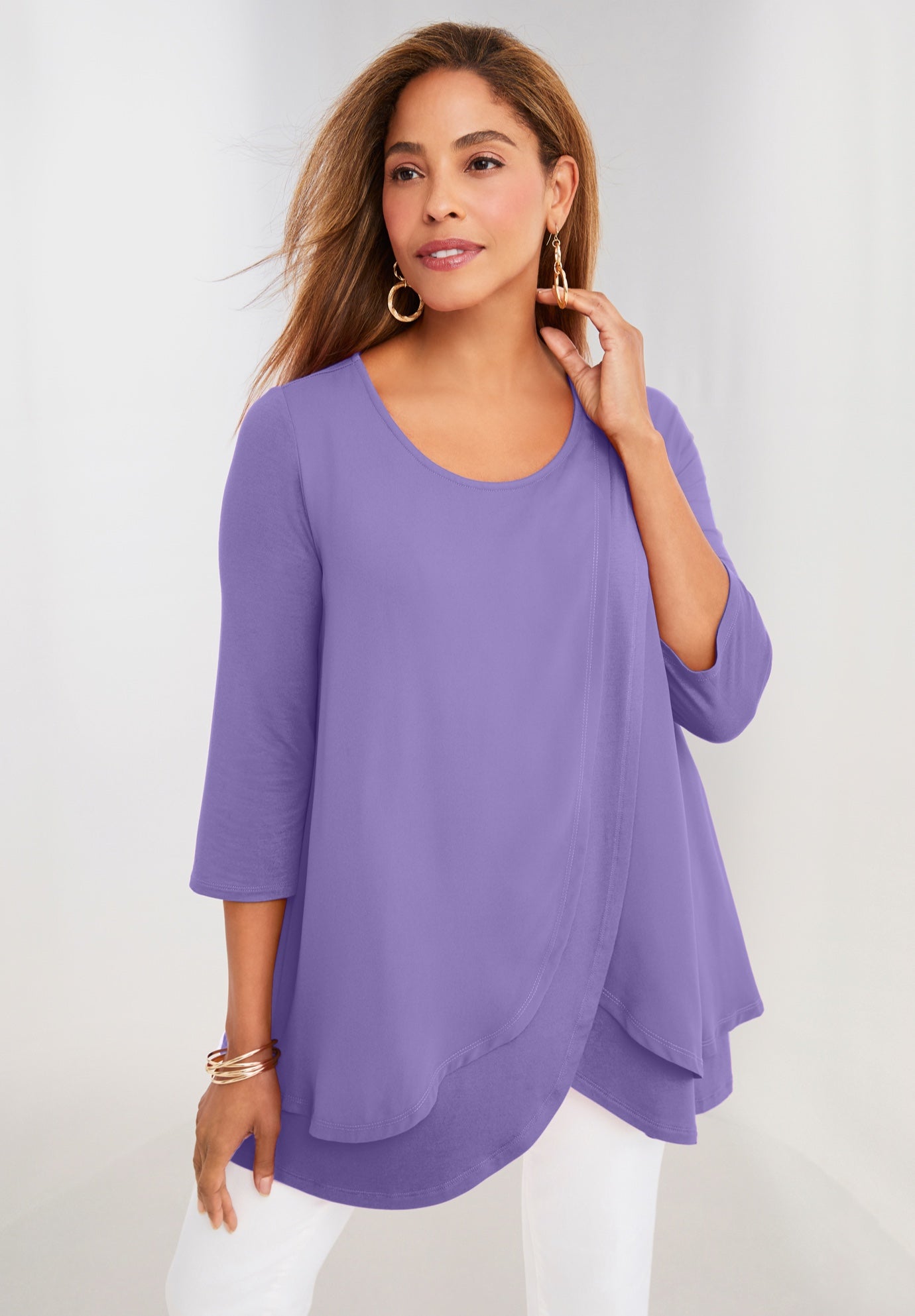 Double-Layer High-Low Tunic image number 0