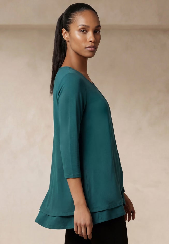 Double-Layer High-Low Tunic image number 2