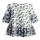 Tiered Floral 3/4 Sleeve Tunic image number null