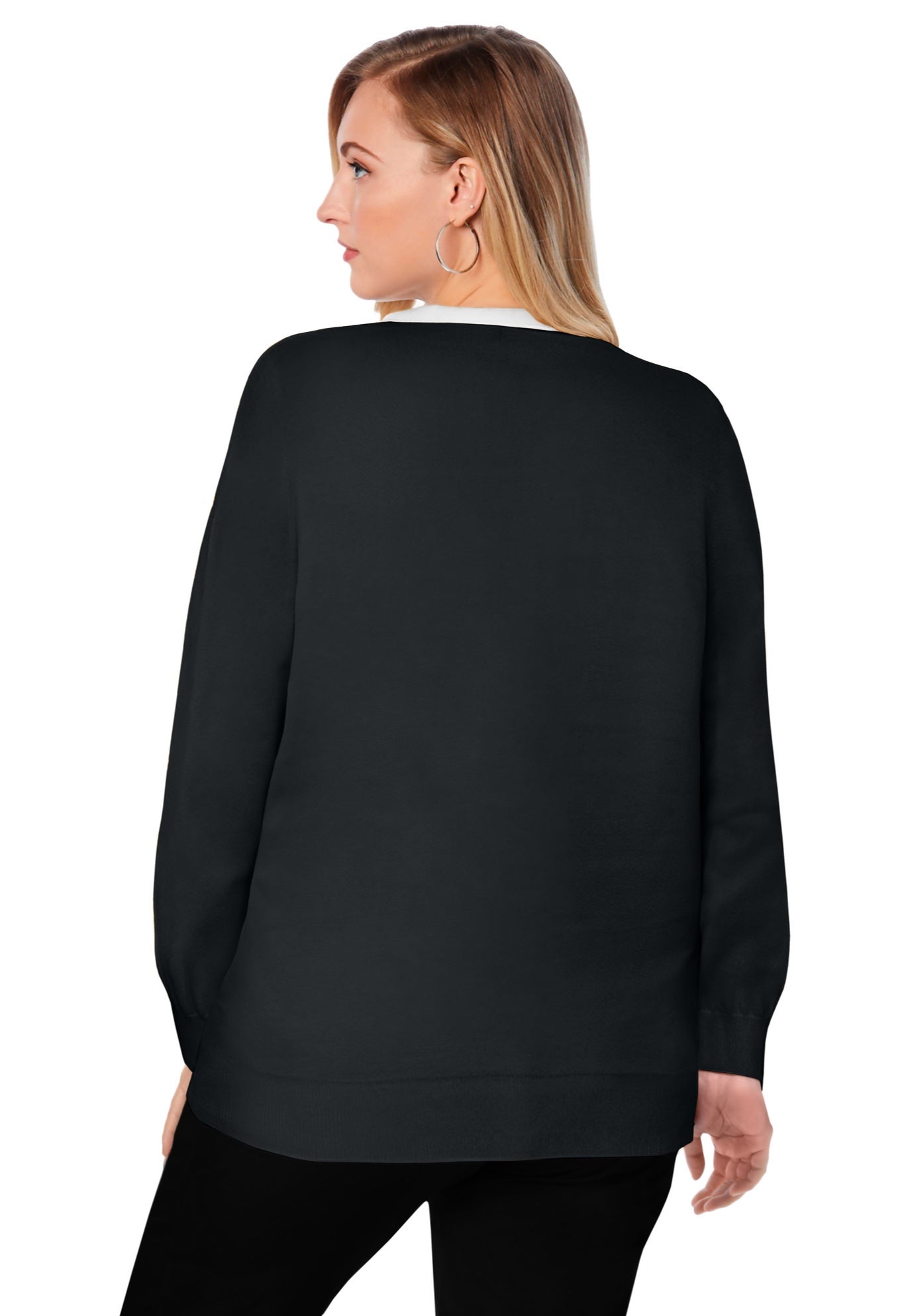 Tie-Neck Sweater image number 1