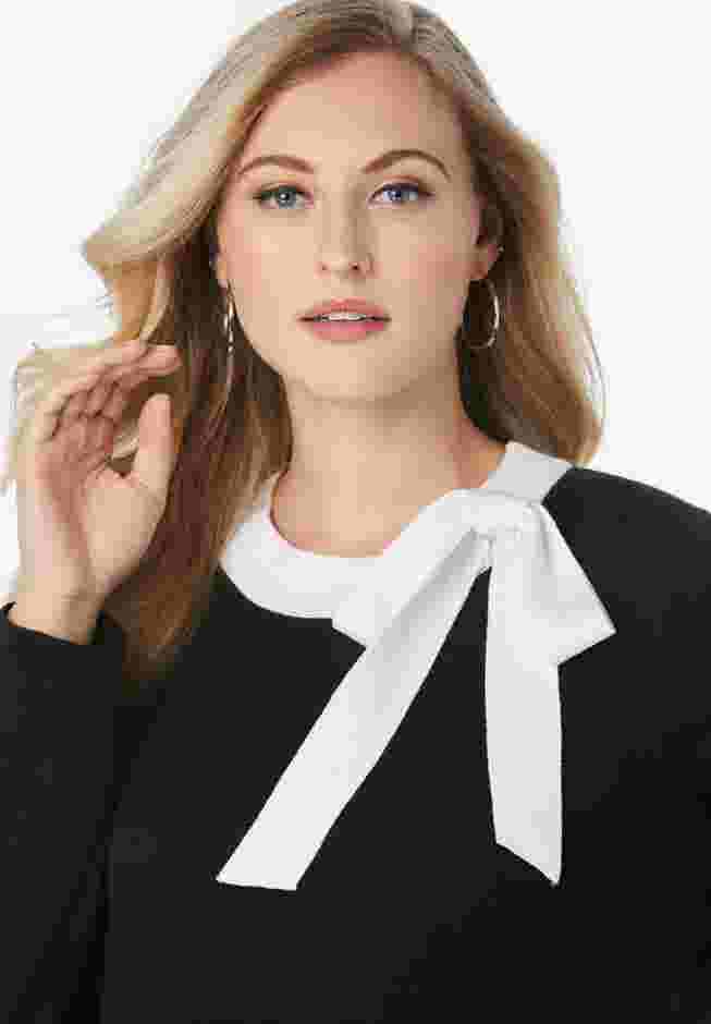 Tie-Neck Sweater image number 3