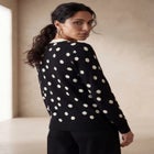 Tie-Neck Sweater image number null