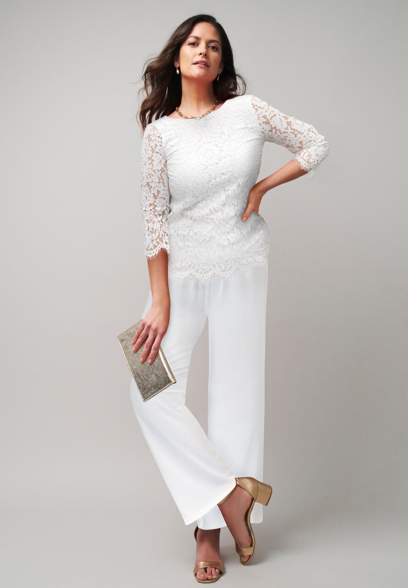 Popover Lace Jumpsuit image number 0