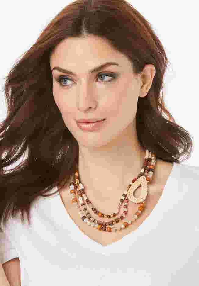 Wood Bead Necklace image number 0