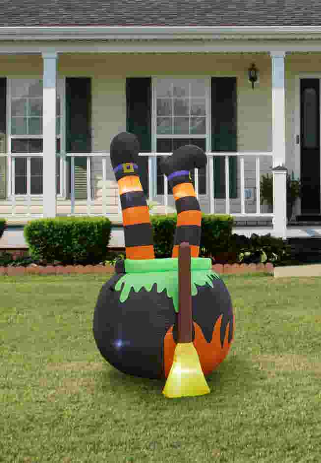 6' Witches Brew Inflatable image number 1