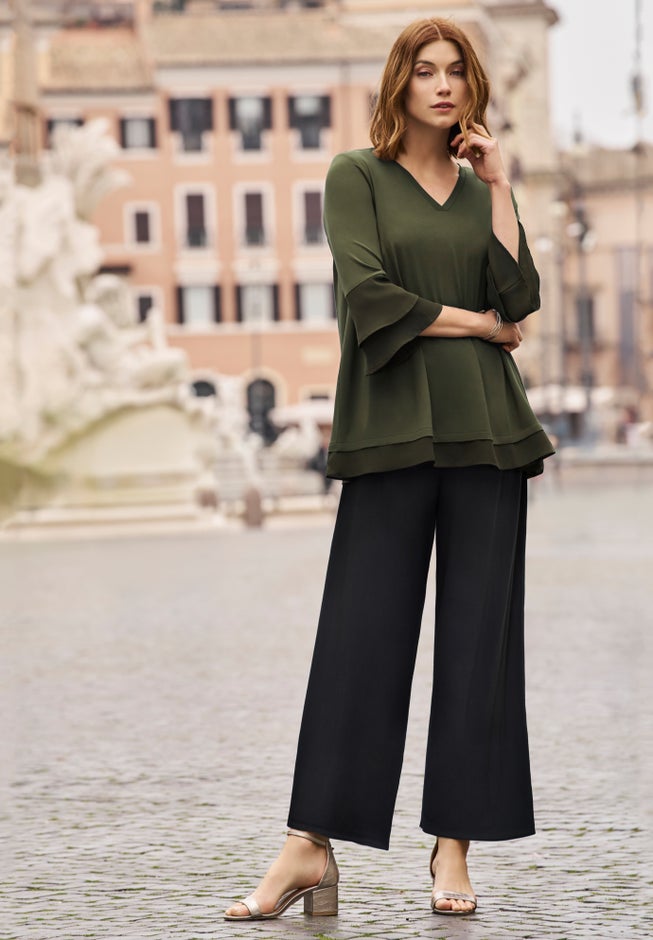 Ruffle Layered Sleeve Top image number 3