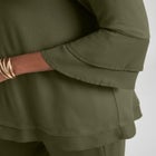 Ruffle Layered Sleeve Top image number null