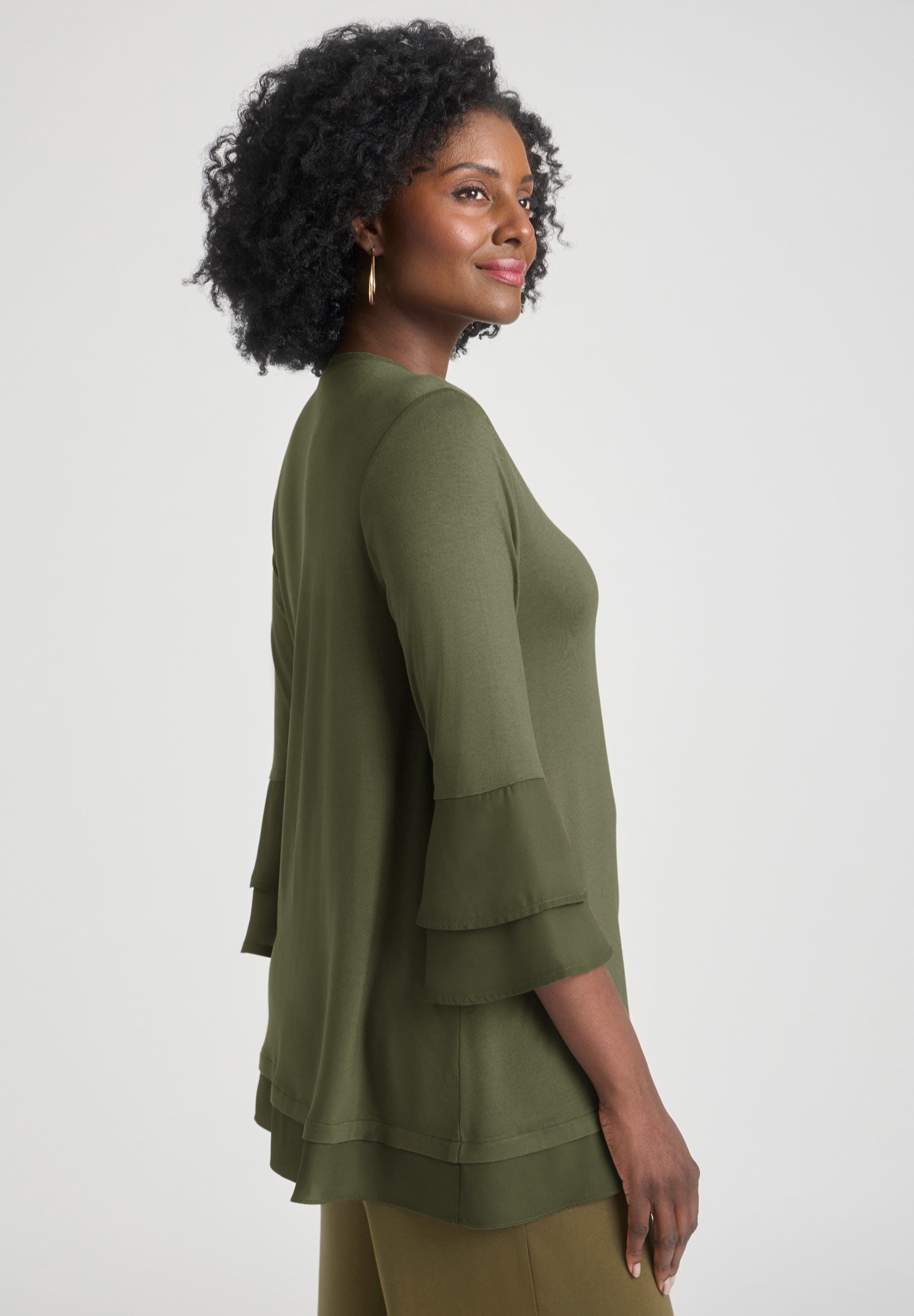 Ruffle Layered Sleeve Top image number 1